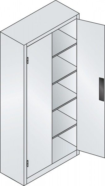 C+P Werkzeugschrank für schwere Lasten, HxB 1950 x 930 mm, Korpus Anthrazit