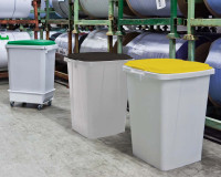 Abfall- und Wertstoffbehälter 90 Liter Gelb