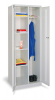 Kleider-/ Wäscheschrank mit Mitteltrennwand und glatten Türen Anthrazit RAL 7016