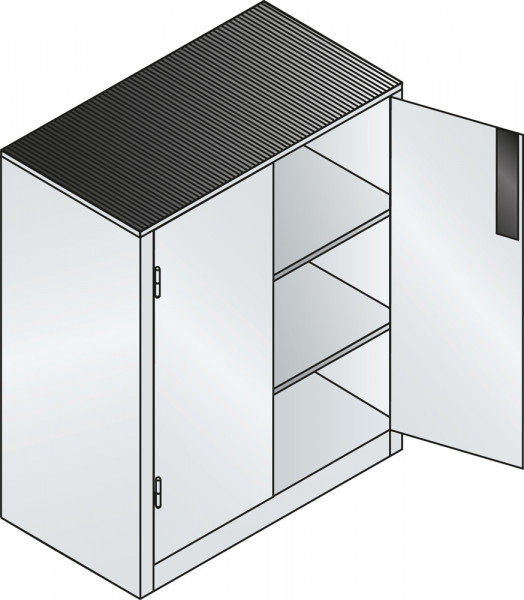 C+P Beistell-Werkzeugschrank für schwere Lasten, HxT 1200 x 500 mm, Korpus Anthrazit