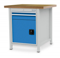 Kastenwerkbank Compact Komplett-Angebot 3, Multiplex geölt 40 mm Enzianblau RAL 5010